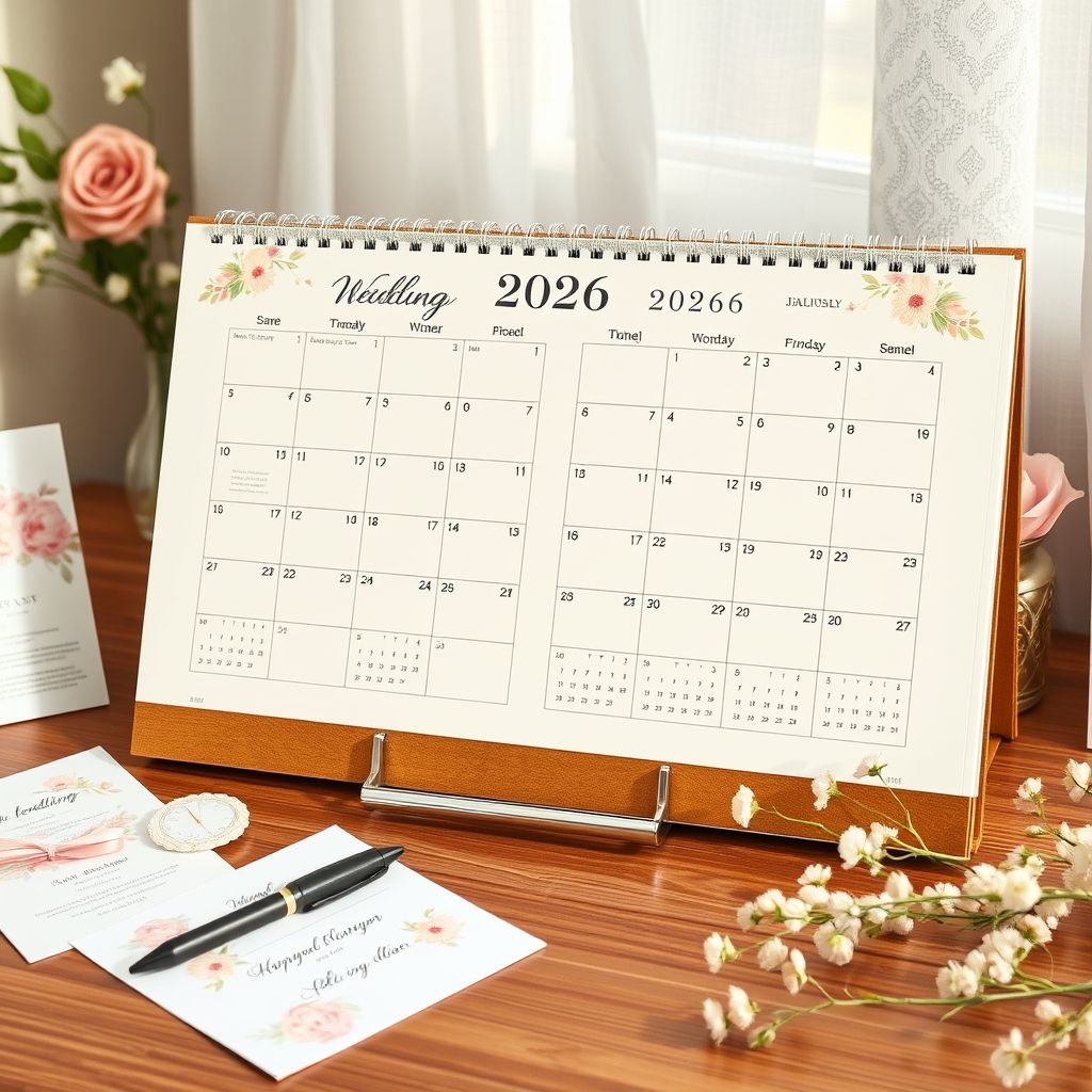 ปฏิทินปี 2569 ช่วยให้การเตรียมงานแต่งง่ายขึ้น